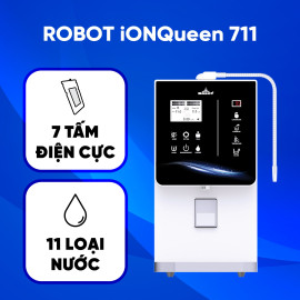 Chuẩn Vàng Của Máy lọc nước điện giải iON kiềm ROBOT 1/ Chất Lượng Nước: Tạo nhiều loại nước điện giải với nồng độ Hydrogen & ORP tối ưu nhất.2/ Chất Lượng Máy: Đạt chuẩn Thiết Bị Y Tế Châu Âu & Chứng nhận Quốc tế CE, FDA. Xác Lập Kỷ Lục “Máy lọc nước điện giải iON kiềm đầu tiên tích hợp 3 chế độ Nóng – Nguội – Lạnh”3/