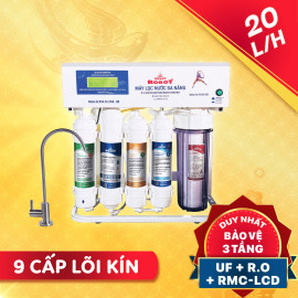 Máy lọc nước không tủ ROBOT tích hợp hai công nghệ lọc R.O và UF. Trang bị công nghệ RMC-LCD kiểm soát vận hành an toàn khi sử dụng. Hệ lõi lọc đúc nguyên khối kín Hàn Quốc.
